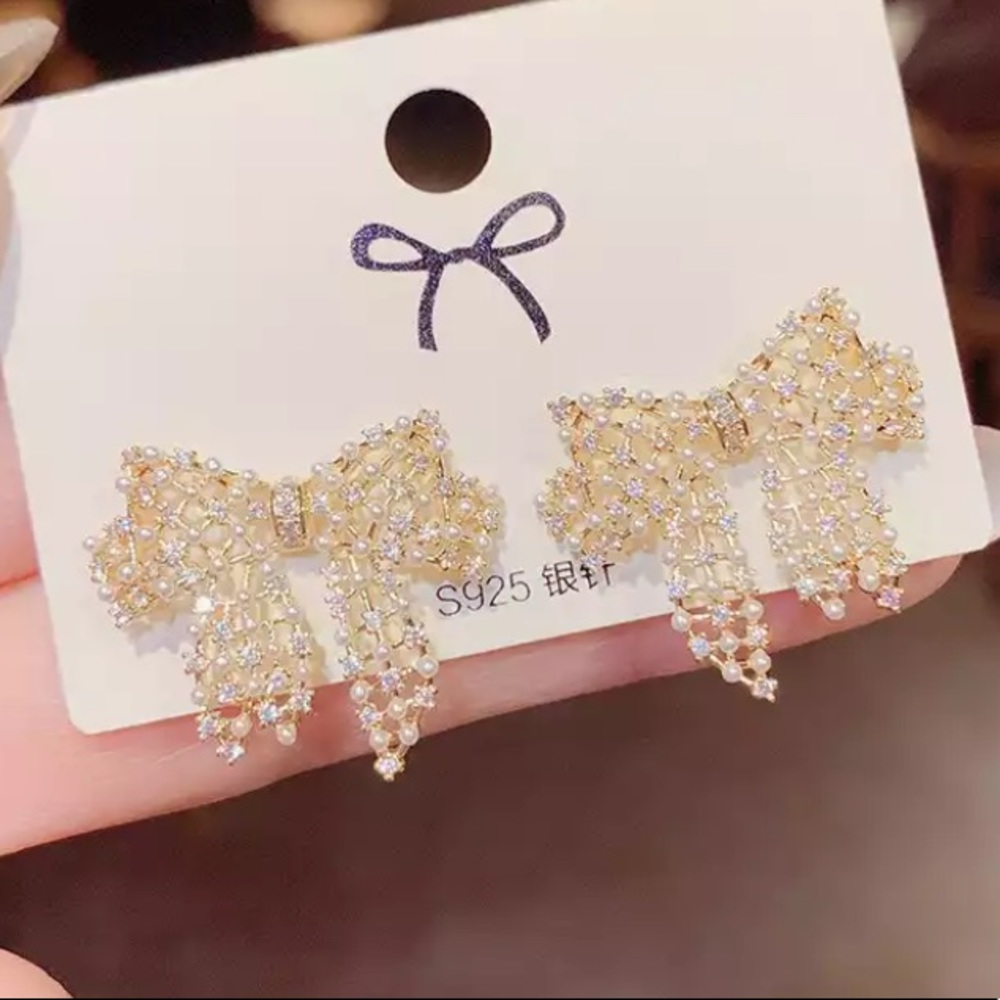 New 18k gold plated cute earrings